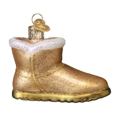 Adorno de bota de piel de oveja