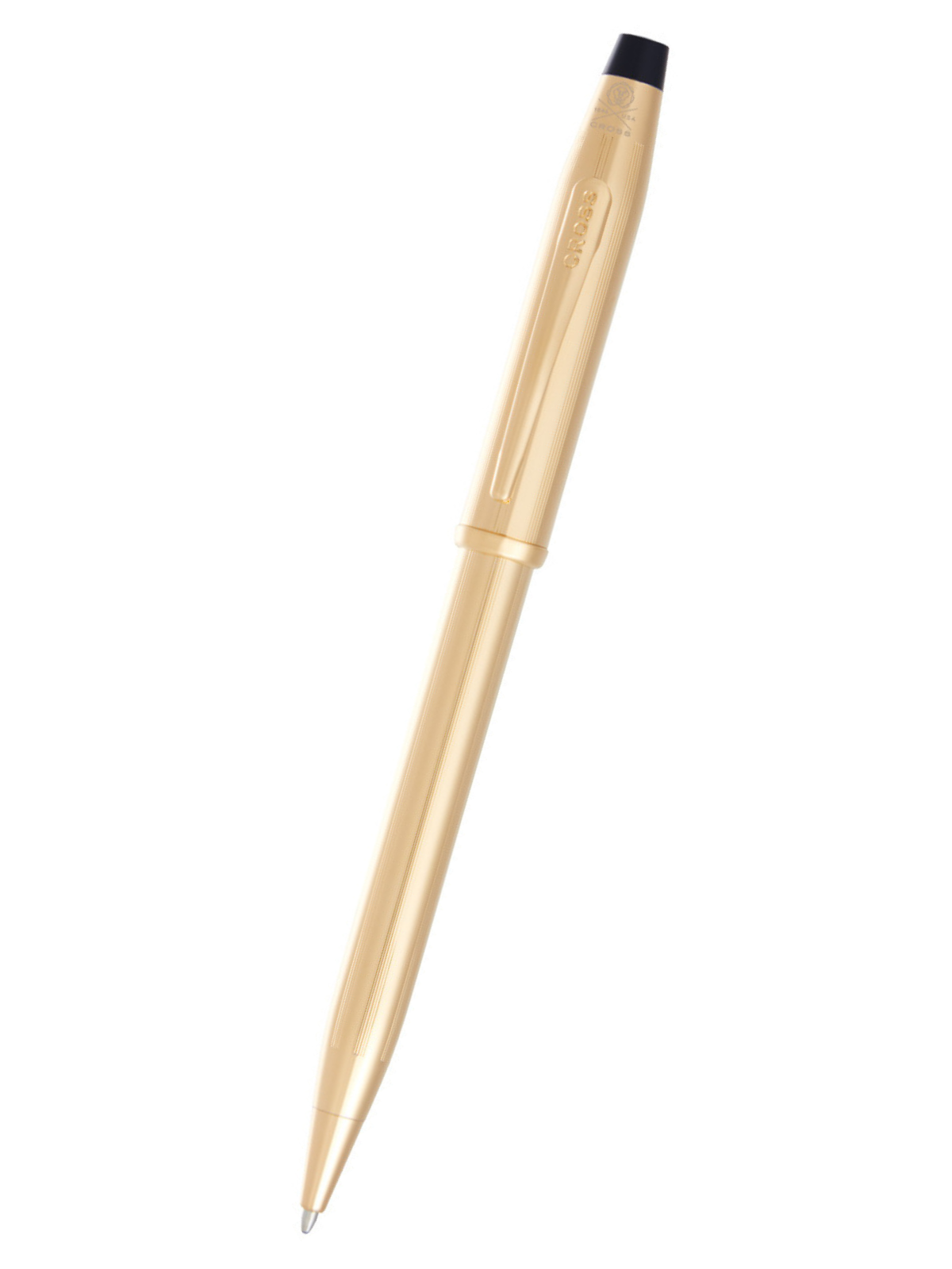 Century II 23KT Gold Ballpoint Pen by A.T. Cross, gold-tone metal with clip on Tampa Home & Garden Store