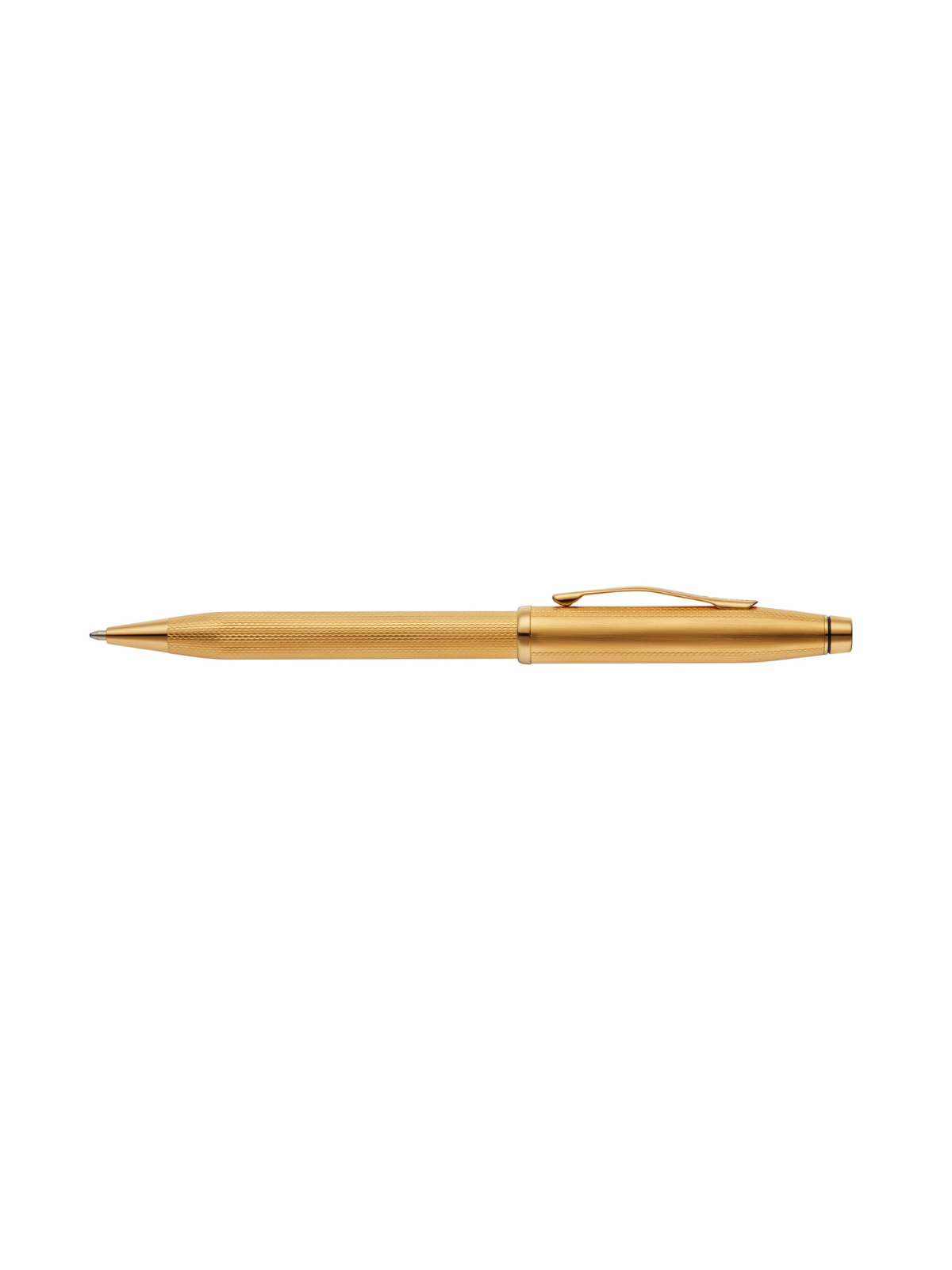 Cross Century II ballpoint pen, polished 23KT gold-plated with engraved diamond pattern on Tampa Home & Garden Store