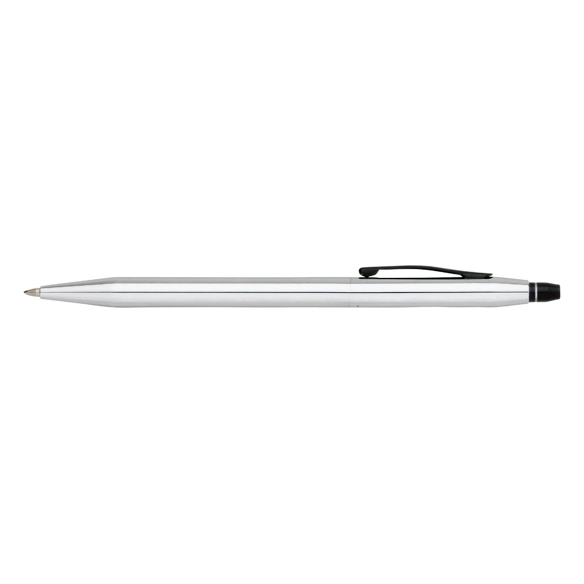 Cross Click Chrome rollerball pen with black clip, silver body, Selectip by A.T. Cross on Tampa Home & Garden Store