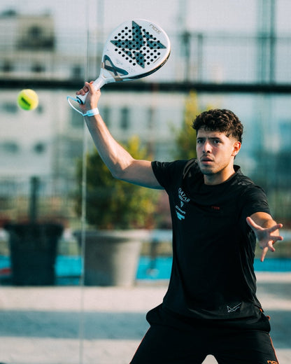 Padel racket NOX AT10 Genius 12K Alum Xtreme 2026, white with teal star face, Racket Central on Tampa Home & Garden Store