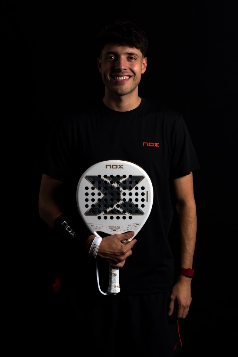 NOX AT10 Genius 12K Alum Xtreme 2026 padel racket, white face with black X pattern on Tampa Home & Garden Store