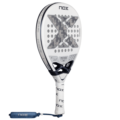 NOX AT10 Genius 12K Alum Xtreme Lite 2026 padel racket white with black trim on Tampa Home & Garden Store