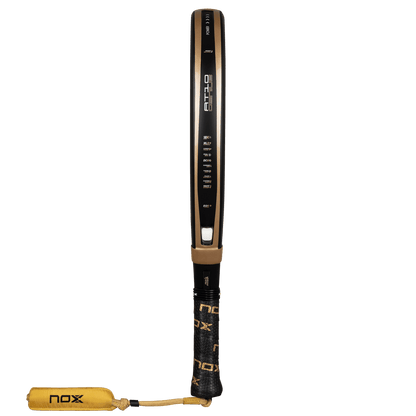 NOX AT10 Genius 18K Alum padel racket, black/gold with grip on Tampa Home & Garden Store