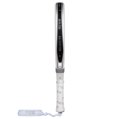 Nox AT10 Genius Attack padel racket 12K Alum Xtreme 2026, white-gray frame white grip on Tampa Home & Garden Store