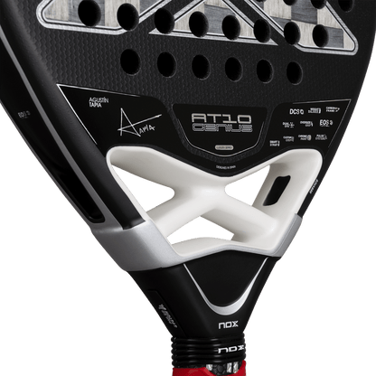 NOX AT10 Genius Attack 18K Alum 2026 padel racket with Agustín Tapia signature, black silver on Tampa Home & Garden Store