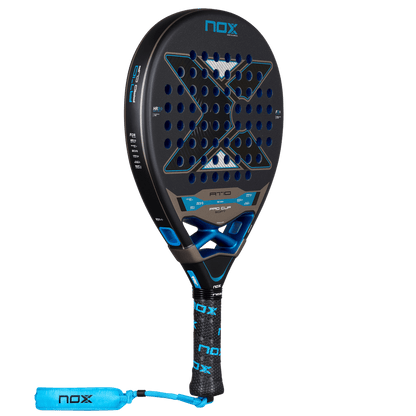 NOX AT10 Pro Cup Soft 2026 Padel Racket by Racket Central, black with blue accents on Tampa Home & Garden Store