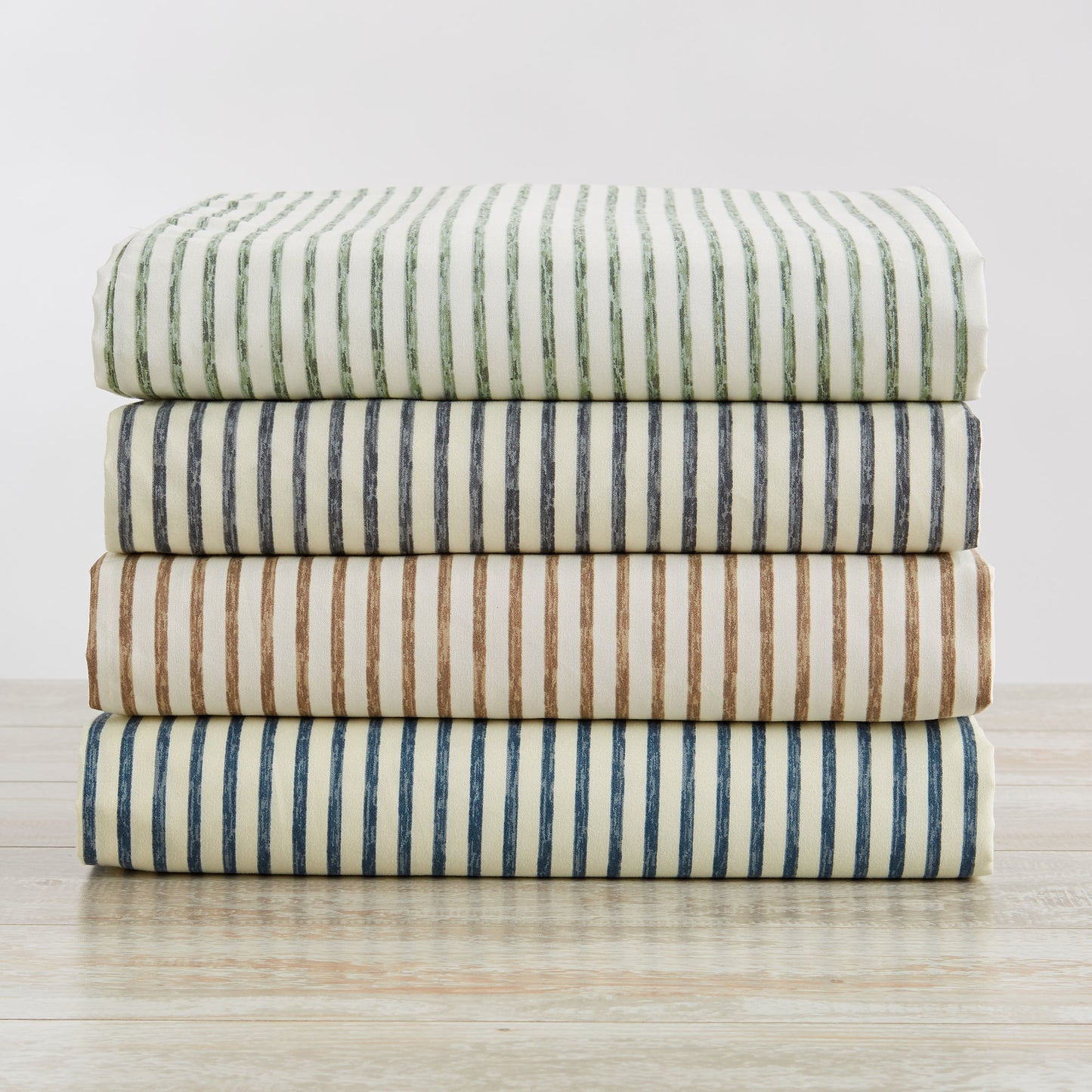 The Striped Microfiber Sheet Set and Soft Finish