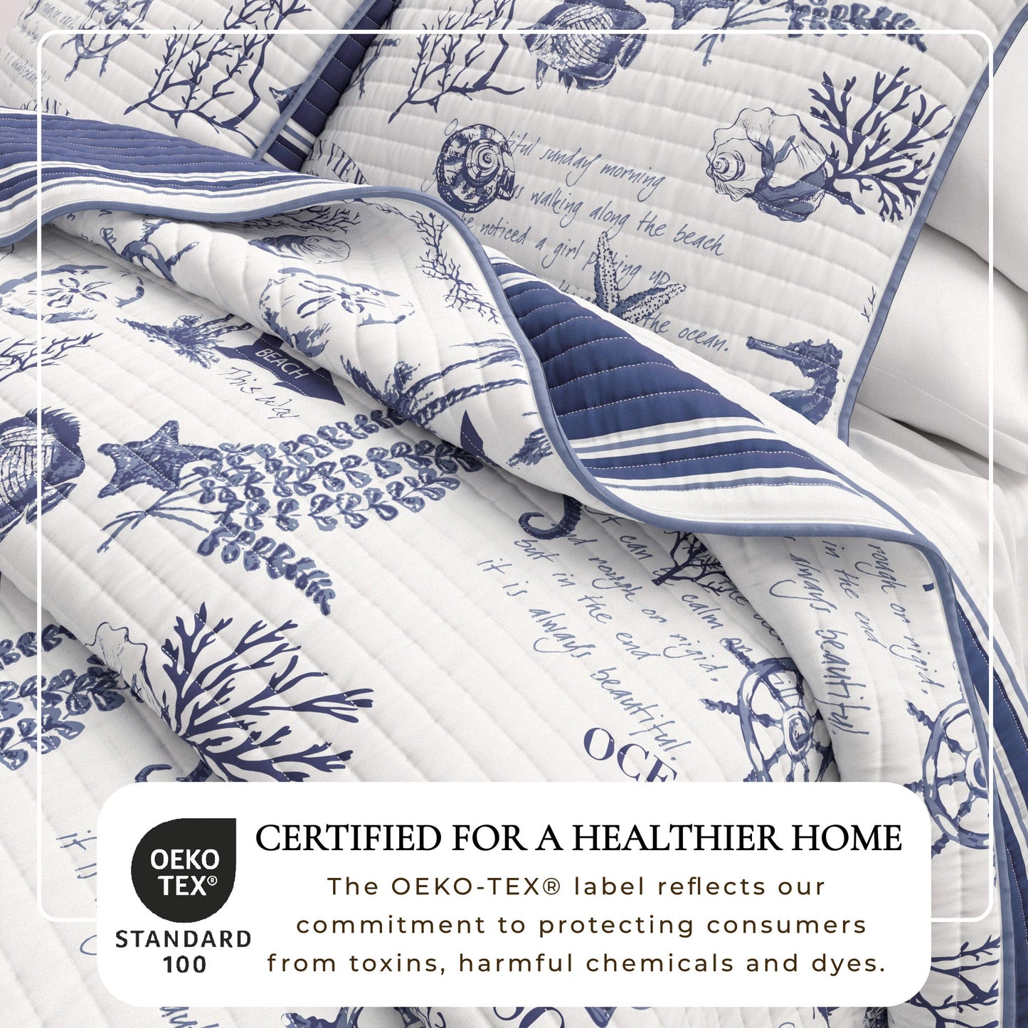 Coastal Cotton Quilt Set and Soft Comfort