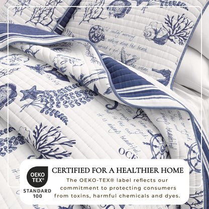 Coastal Cotton Quilt Set and Soft Comfort