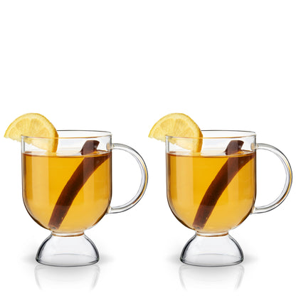 Raye Hot Toddy Glasses Set of 2 Clear Glass