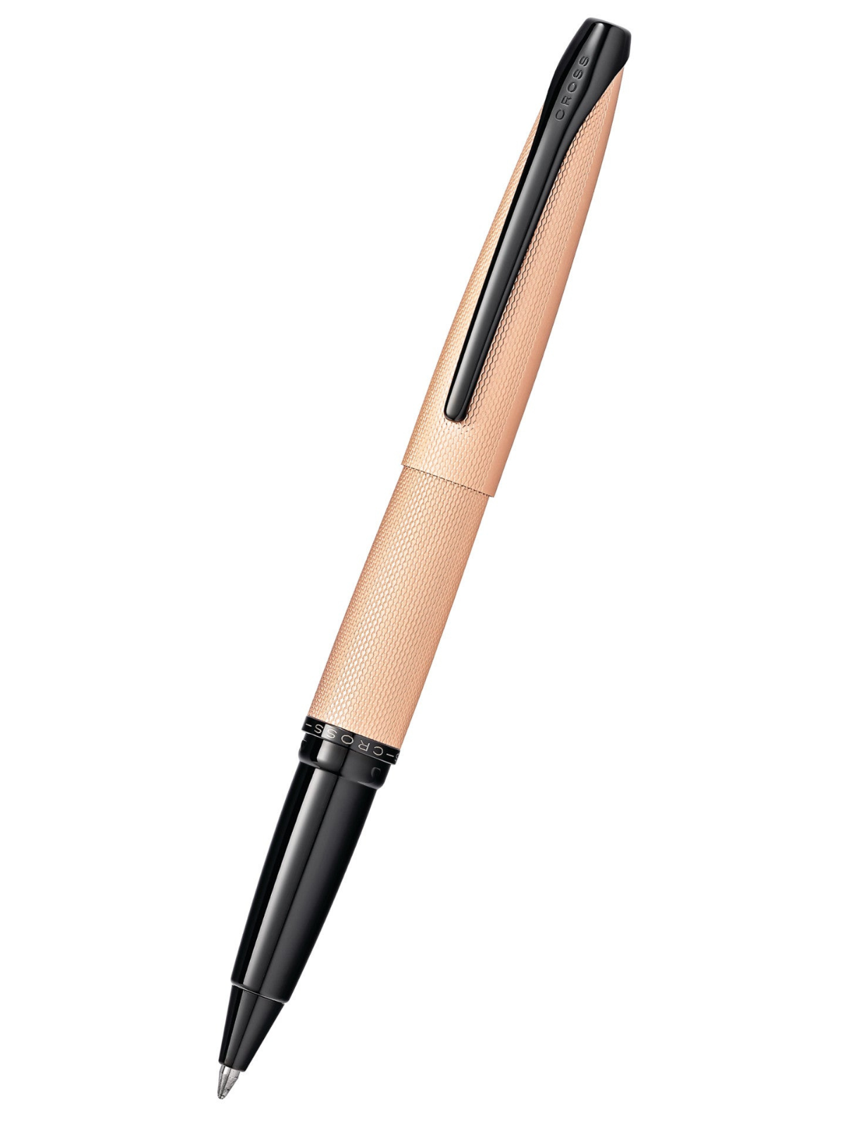 ATX Brushed Rose Gold Rollerball Pen by A.T. Cross, rose-gold brushed finish on Tampa Home & Garden Store