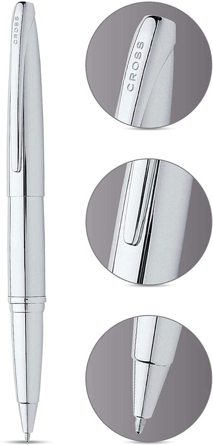 ATX Pure Chrome Rollerball Pen, silver chrome finish with CROSS clip by A.T. Cross on Tampa Home & Garden Store