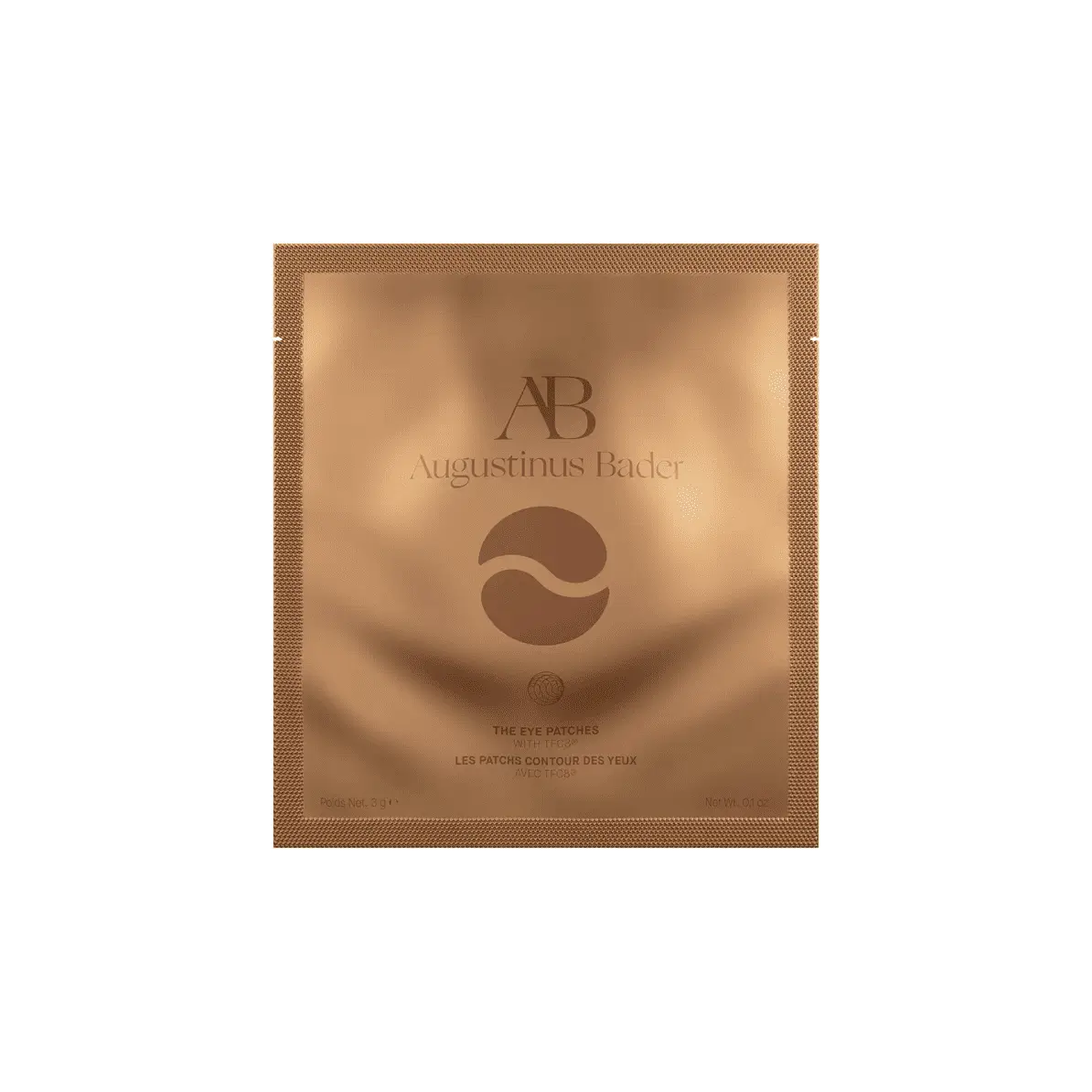 Eye Patches by Augustinus Bader in copper rose-gold foil pouch on Tampa Home & Garden Store