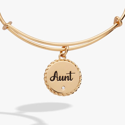 Aunt Trusting Guide Forever By My Side charm bangle, gold-tone, Alex and Ani on Tampa Home & Garden Store