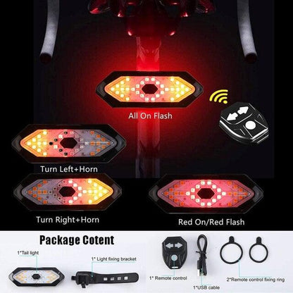 Auto-Sensing Bicycle Taillight USB Rechargeable