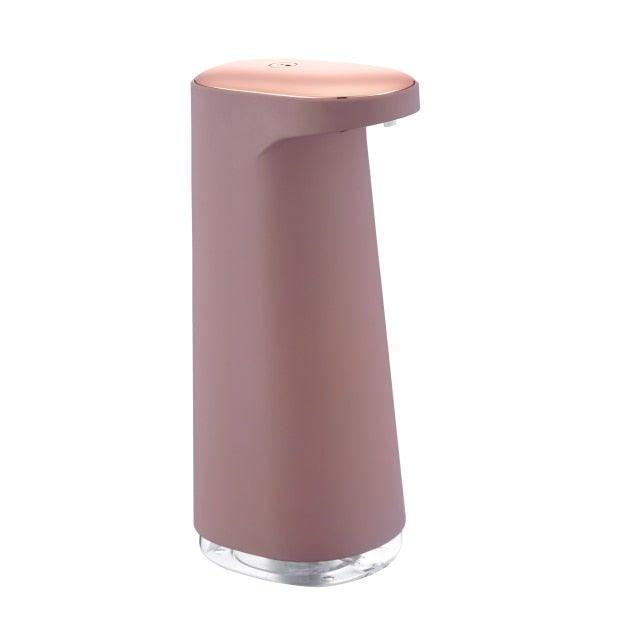 Automatic foaming soap dispenser, Stevvex pink rose, touchless USB rechargeable on Tampa Home & Garden Store