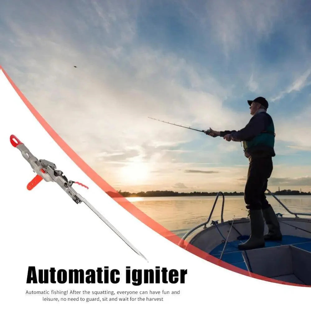 Automatic stainless steel fishing pole holder with double spring angle, foldable and anti-rust on Tampa Home & Garden Store