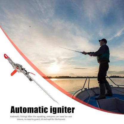 Automatic stainless steel fishing pole holder with double spring angle, foldable and anti-rust on Tampa Home & Garden Store