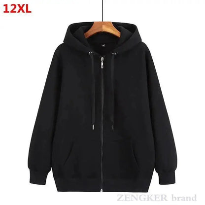 Autumn Mens Hooded Cardigan plus Size Zip Jacket