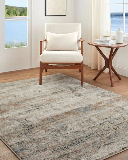 Yoshe Thick Luxe Rug, soft beige-gray plush pile for neutral living room by Boutique Rugs on Tampa Home & Garden Store