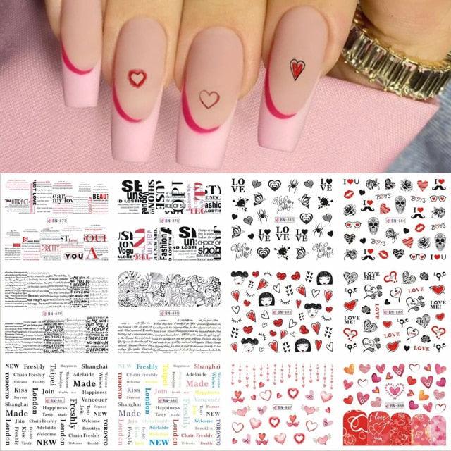Nail sticker set Avocado fruit transfer stickers ST695BGF by Stevvex; fruit love designs on Tampa Home & Garden Store