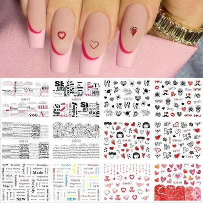 Nail sticker set Avocado fruit transfer stickers ST695BGF by Stevvex; fruit love designs on Tampa Home & Garden Store