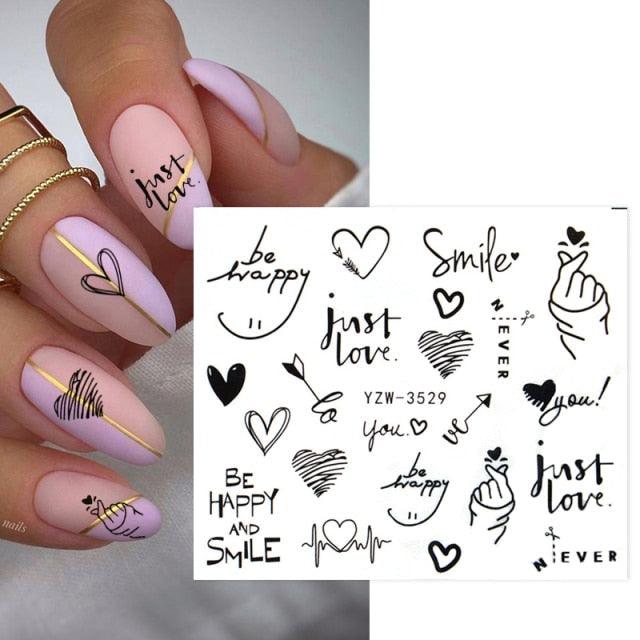 Avocado fruit nail stickers sheet by Stevvex with cute fruit icons on pastel nails on Tampa Home & Garden Store