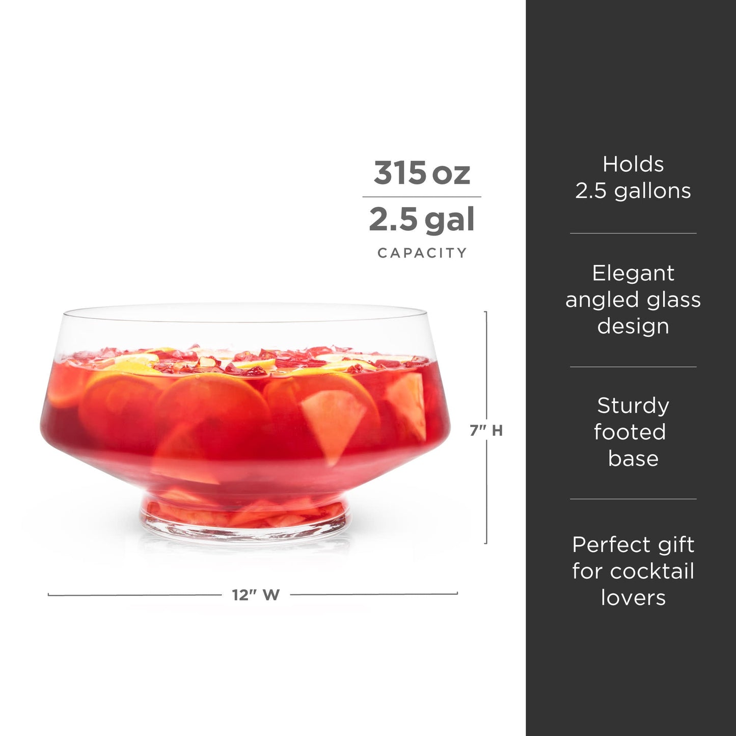 Heavy Base Raye Glass Punch Bowl and Centerpiece