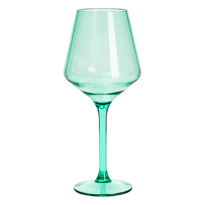 Saint Tropez Mint Green Acrylic Wine Glass Set