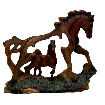 Brown Horse In A Horse Figurine
