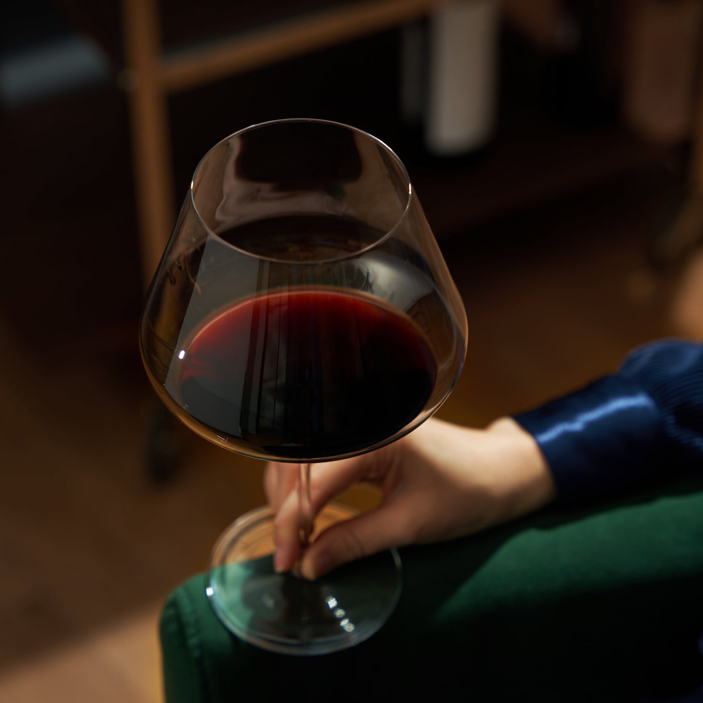 Liminal Crystal Burgundy Wine Glasses Set Of 4