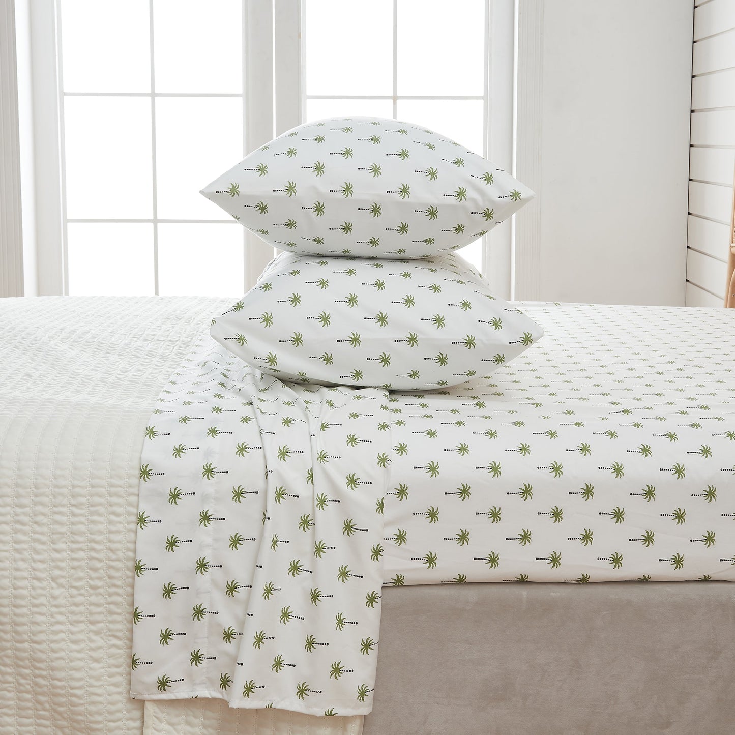 Lightweight Coastal Printed Sheet Set and Covers