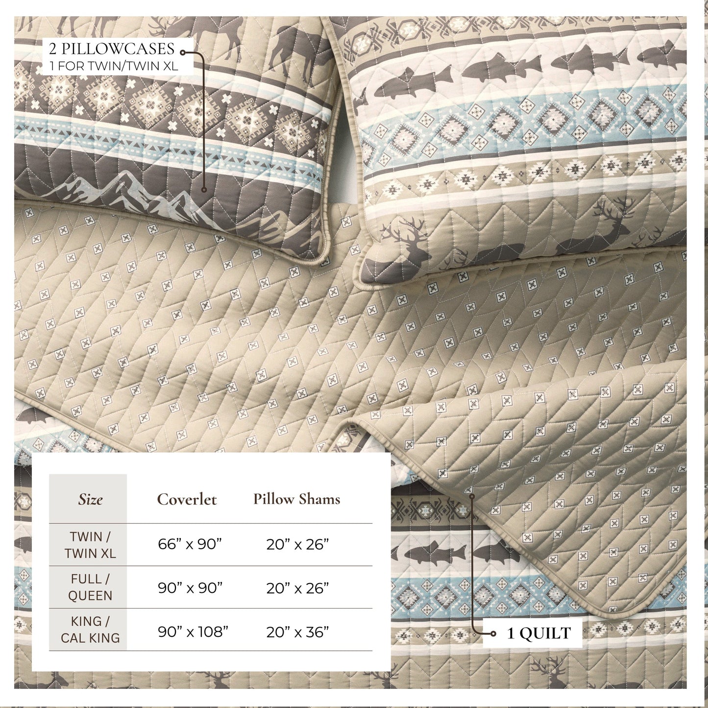 Yosemite Lodge and Reversible Mountain Quilt