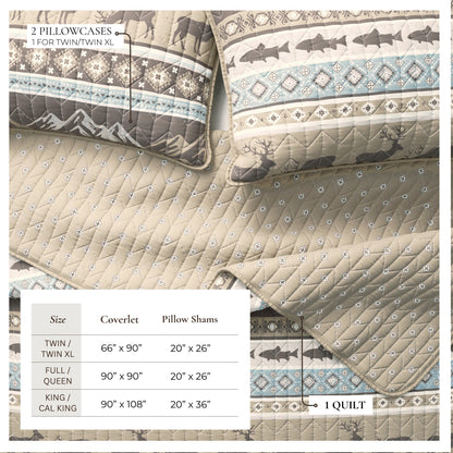 Yosemite Lodge and Reversible Mountain Quilt