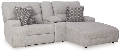 Acklen Place Power Reclining Sectional Pewter