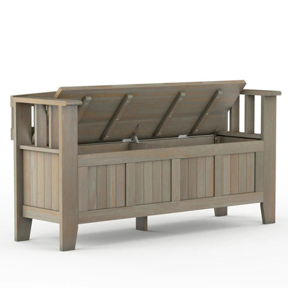 Acadian Entryway Storage Bench with Lift Lid