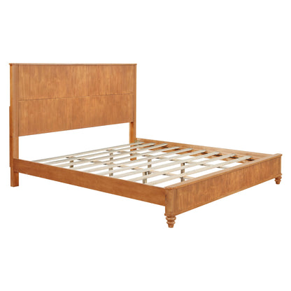 Solid Wood Platform Bed and the Tall Headboard