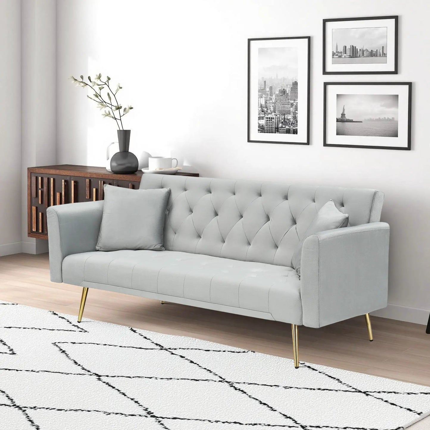 Convertible Double Folding Living Room Sofa Bed