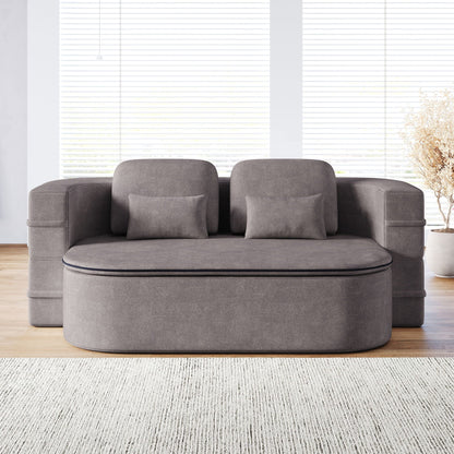 Foldable Sofa Bed with a Multi Functional Blanket