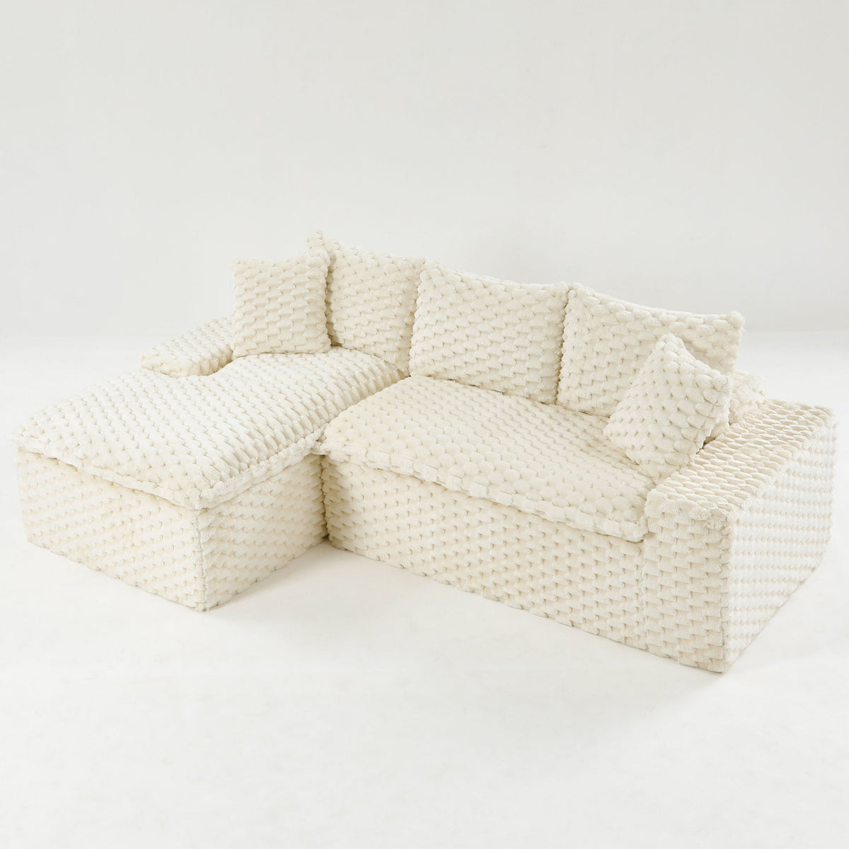 Modular Convertible Sofa and Twin Chaise Lounge