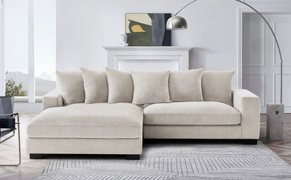 Luxe Oversized 2 Piece Sectional Sofa for Living