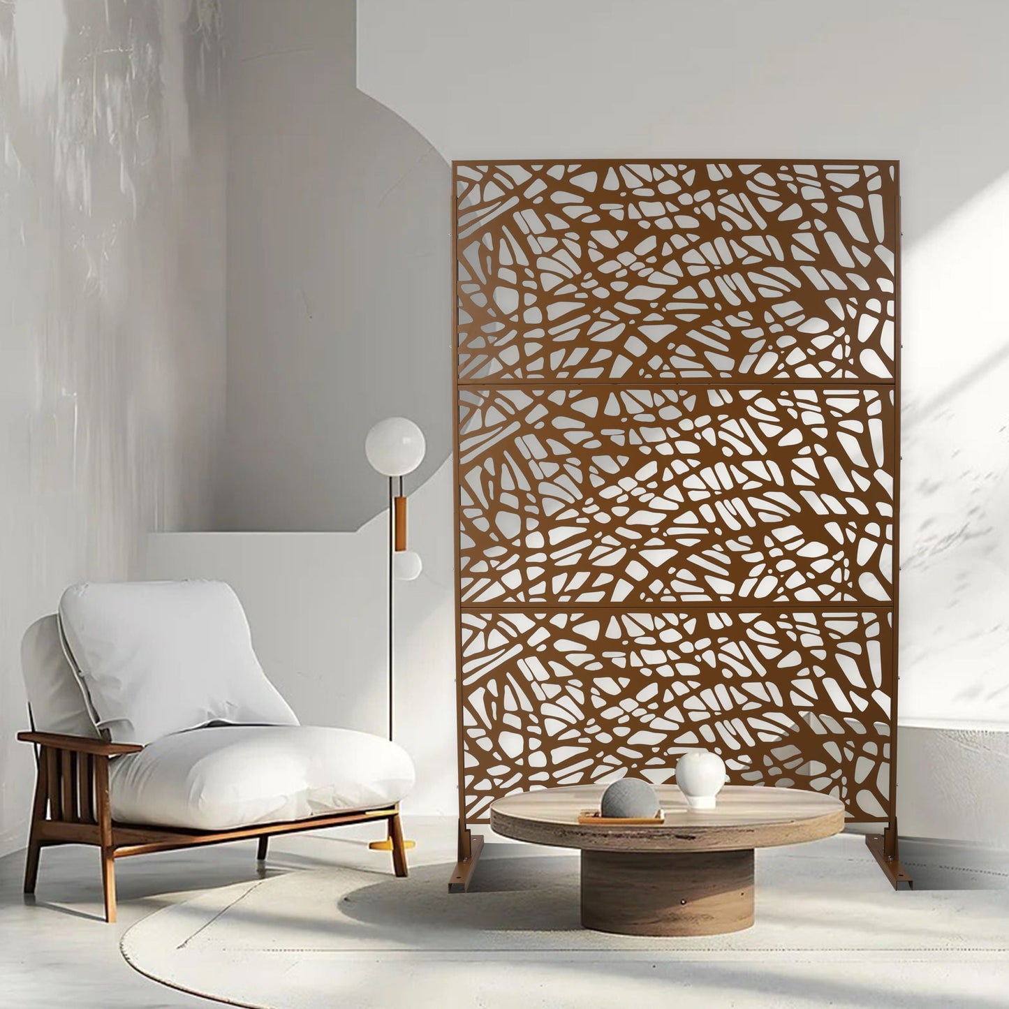 Freestanding Decorative Privacy Screen for Patio