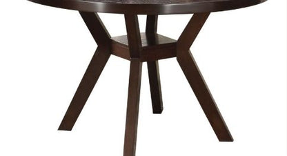 Drake Espresso Dining Table with geometric X-base in dark wood by HouseOfZazla on Tampa Home & Garden Store