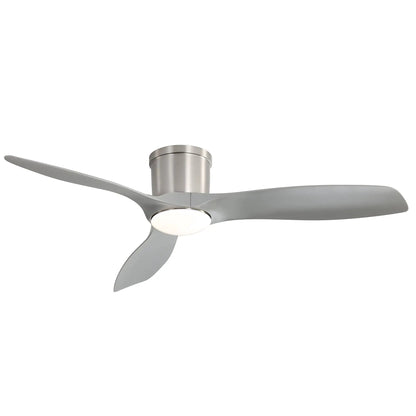 Flush Mount Ceiling Fan with Dimmable Led Light