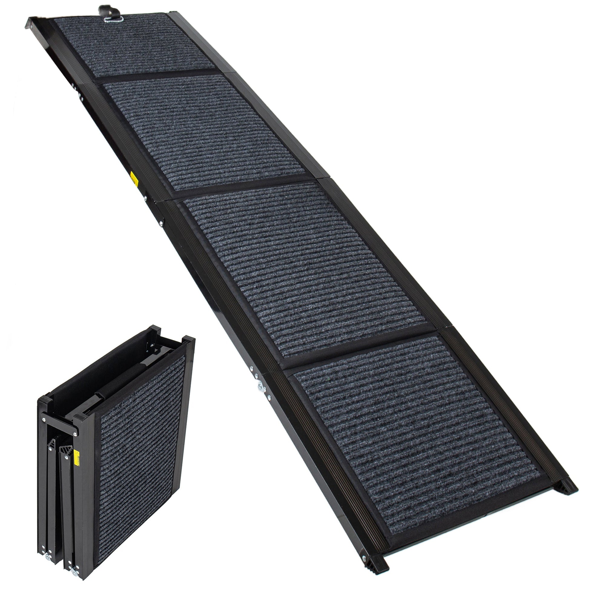 Folding dog ramp for cars, 63in long x 17.3in wide, HouseOfZazla, textured grip surface on Tampa Home & Garden Store