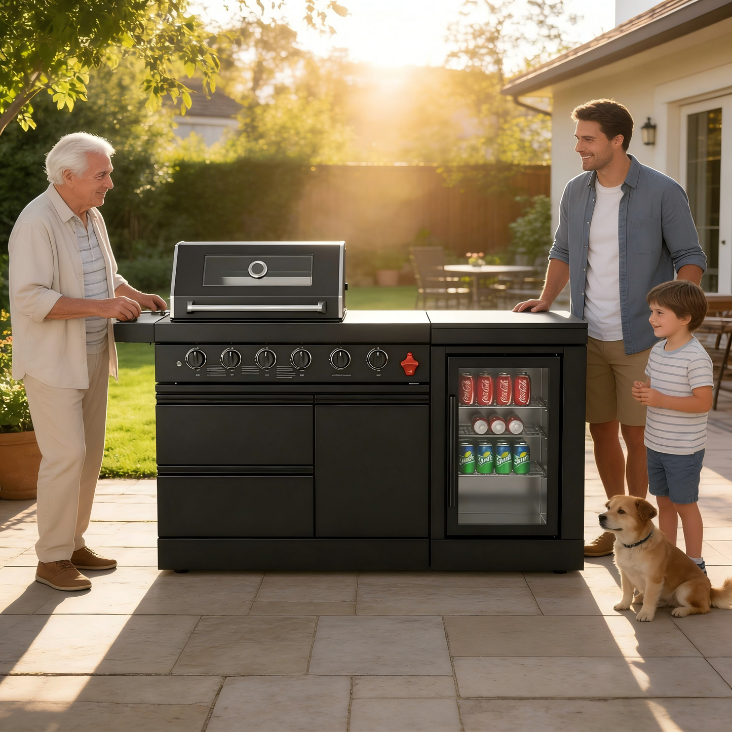 65 Inch 4 Burner Stainless Steel Propane Grill