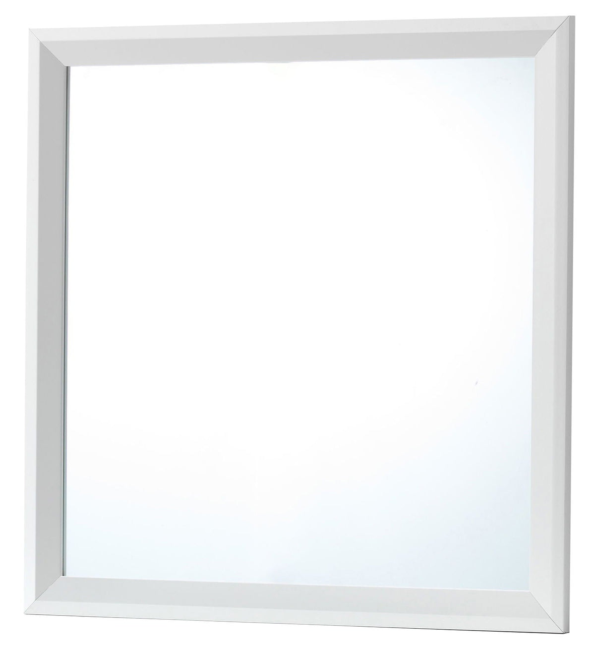 Primo Square Wall Mirror white frame by HouseOfZazla, square wall mirror on Tampa Home & Garden Store