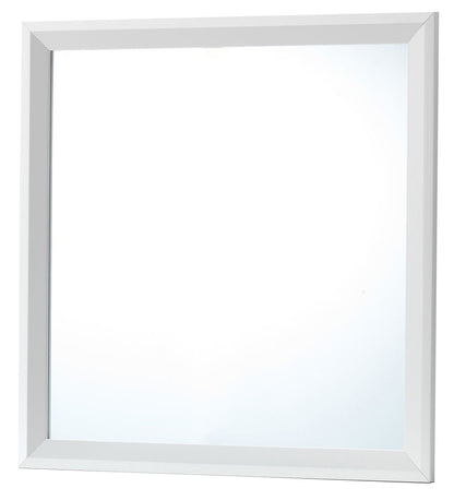 Primo Square Wall Mirror white frame by HouseOfZazla, square wall mirror on Tampa Home & Garden Store