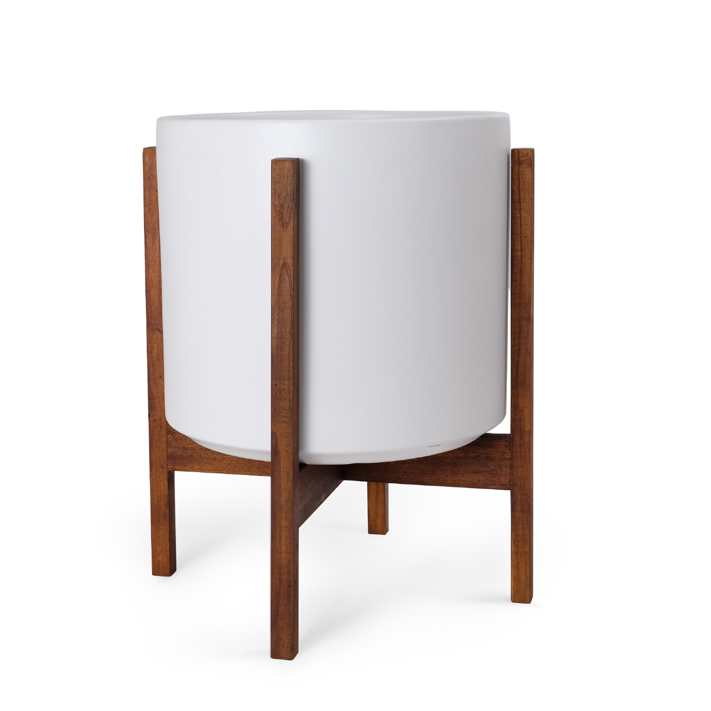 Cilindro de cerámica para artículos sólidos: con o sin soporte de caoba